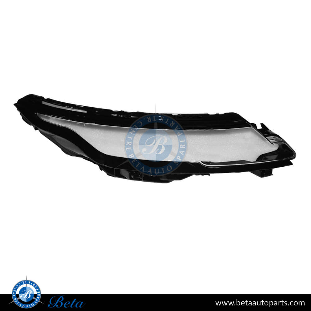 Right Side Headlamp Lens for Range Rover Evoque 2019-Up models, Part Number LR135968 Right Side Headlamp Lens for Range Rover Evoque 2019-Up models, Part Number LR135968